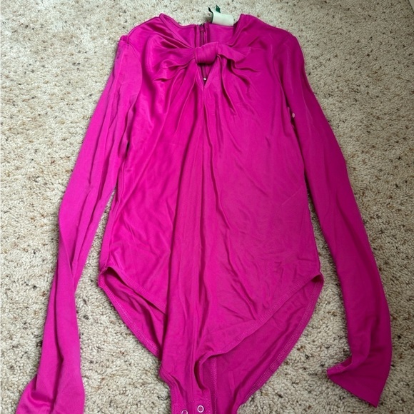 FARM Rio Pink Long Sleeve Body Suit size medium - Picture 3 of 7